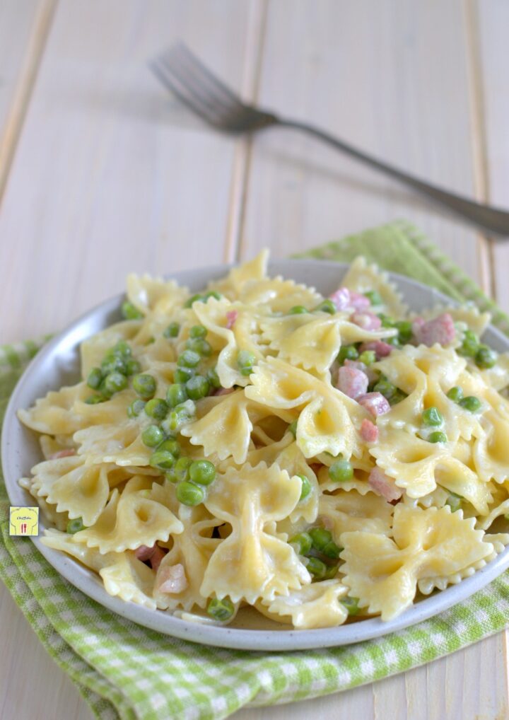 pasta 3P panna piselli e pancetta gp