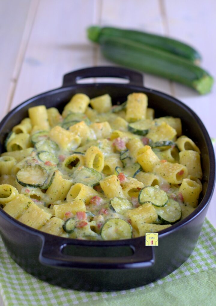 pasta al forno con zucchine e pancetta gp