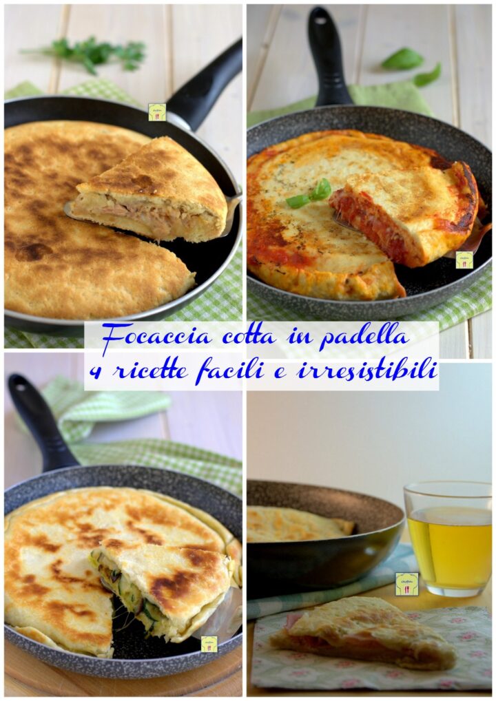 Focaccia cotta in padella 4 ricette gp