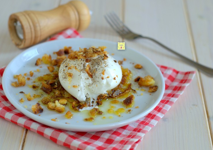 burrata pane e cipolla