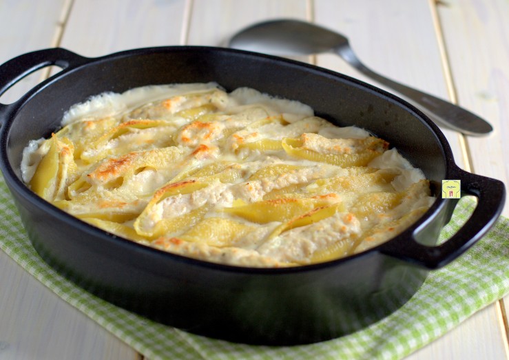 conchiglioni ripieni di prosciutto
