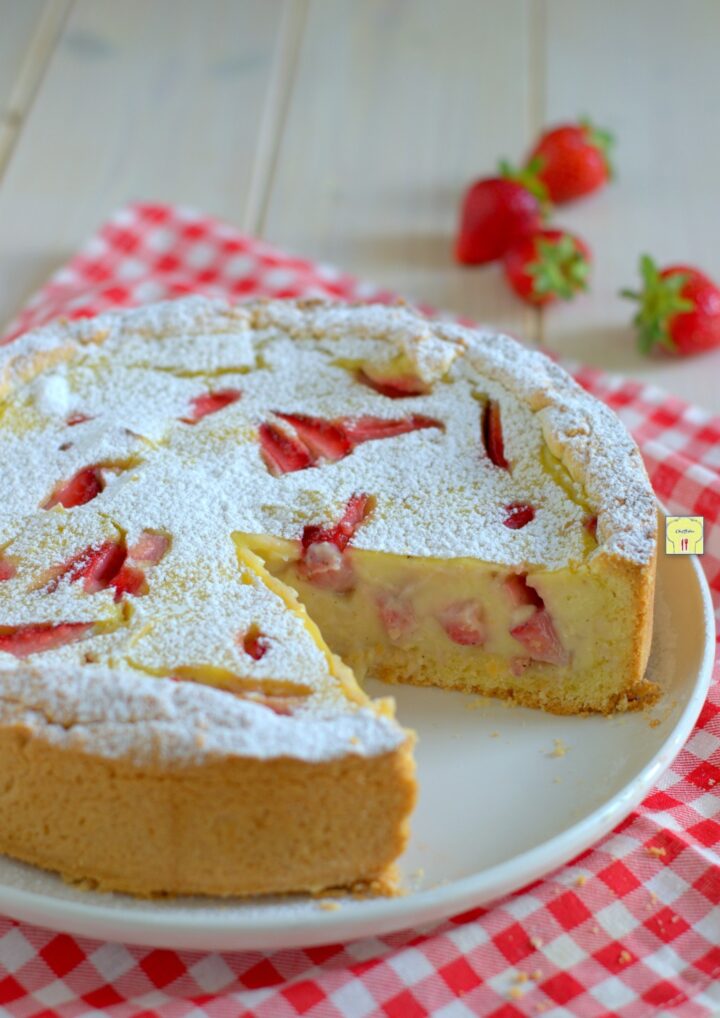 torta crema cotta e fragole gp