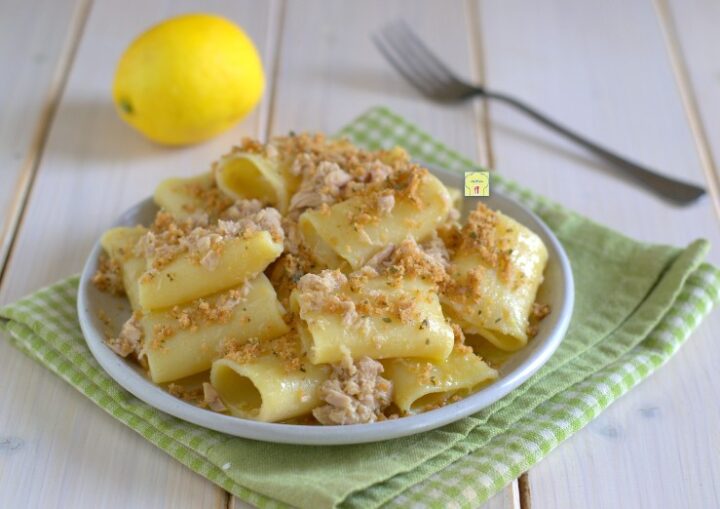 paccheri tonno e limone