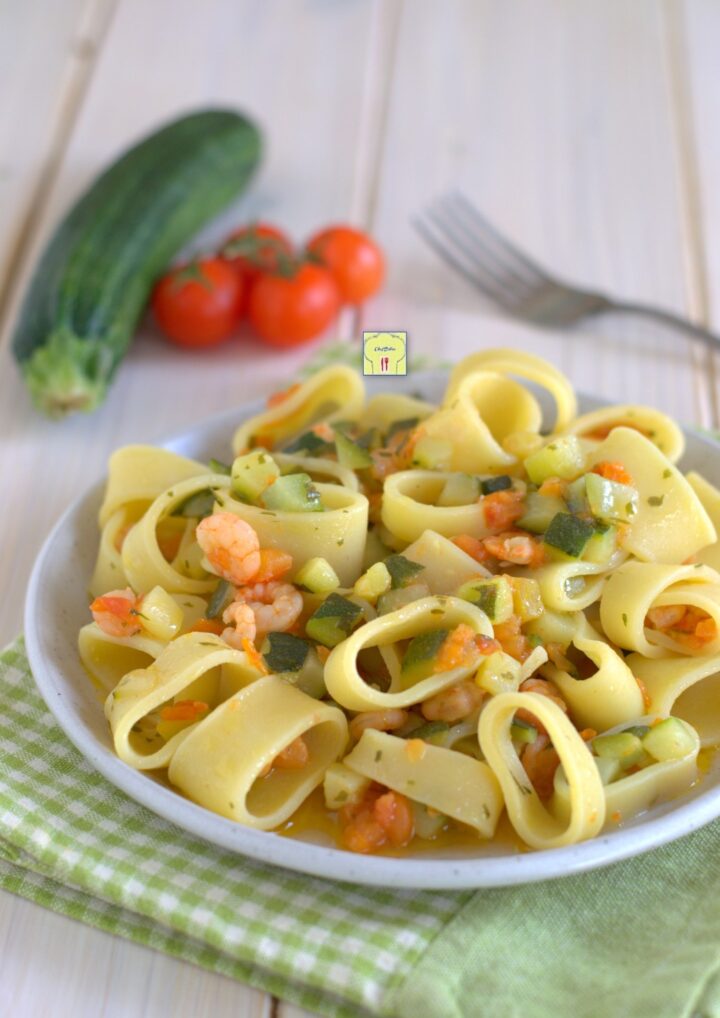 calamarata zucchine e gamberetti gp