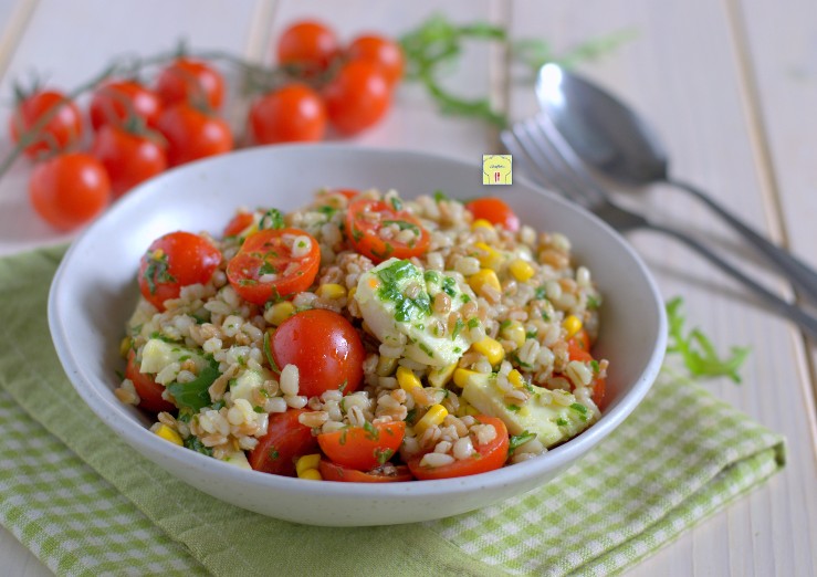 insalata di farro e orzo