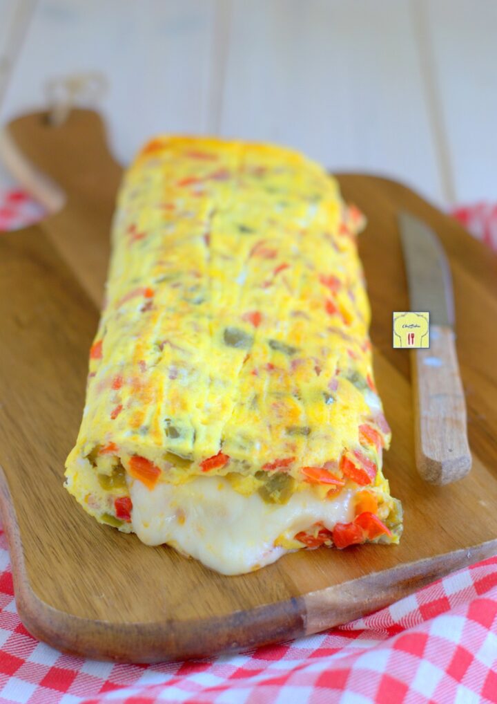 rotolo di frittata ai peperoni gp
