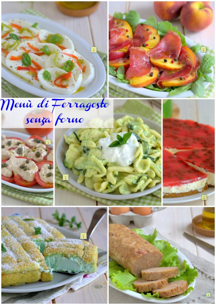 Menù di Ferragosto senza forno gp