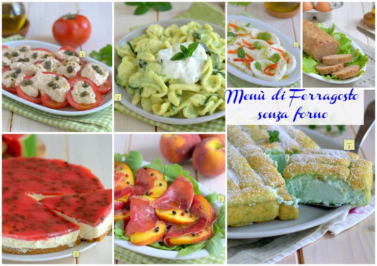 Menù di Ferragosto senza forno