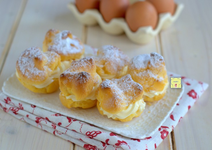 bigné con crema al mascarpone