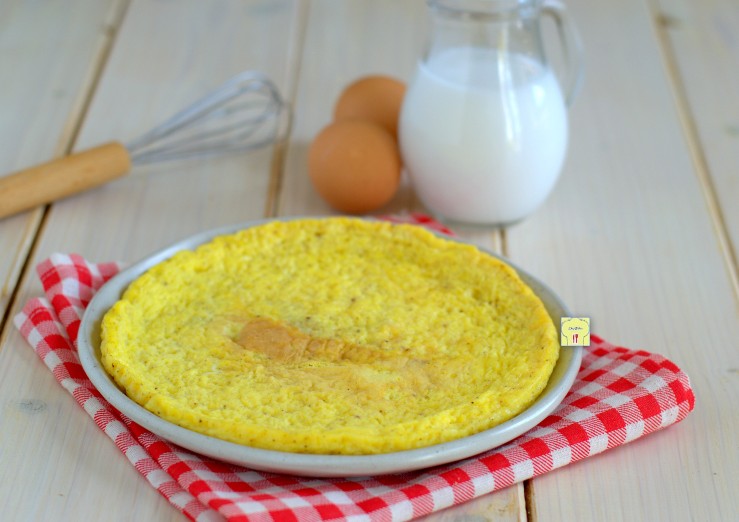 frittata nuvola al latte di cocco e parmigiano