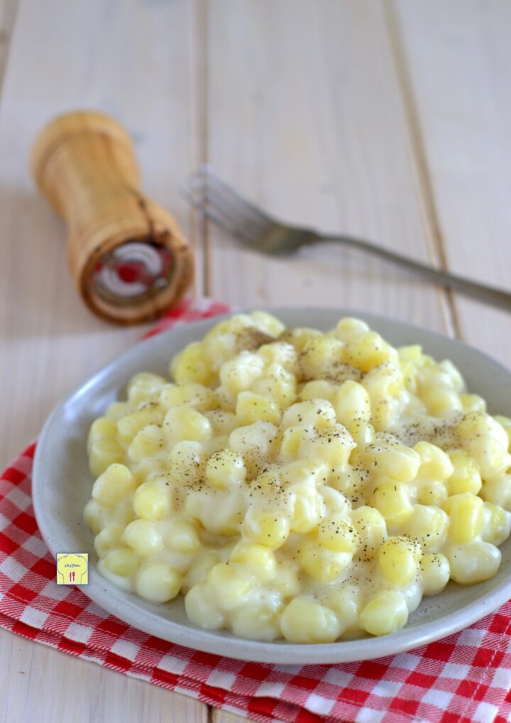chicche di patate con crema di pecorino gp
