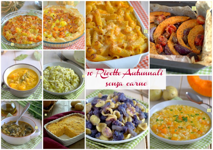 10 Ricette Autunnali senza carne