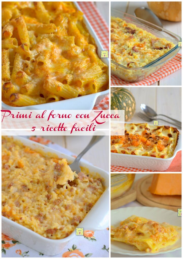 Primi al forno con Zucca 5 ricette facili gp