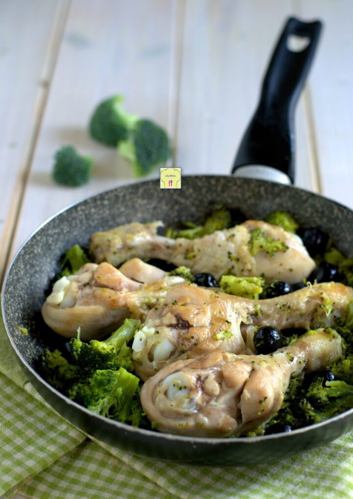 coscette di pollo con broccoli e olive gp