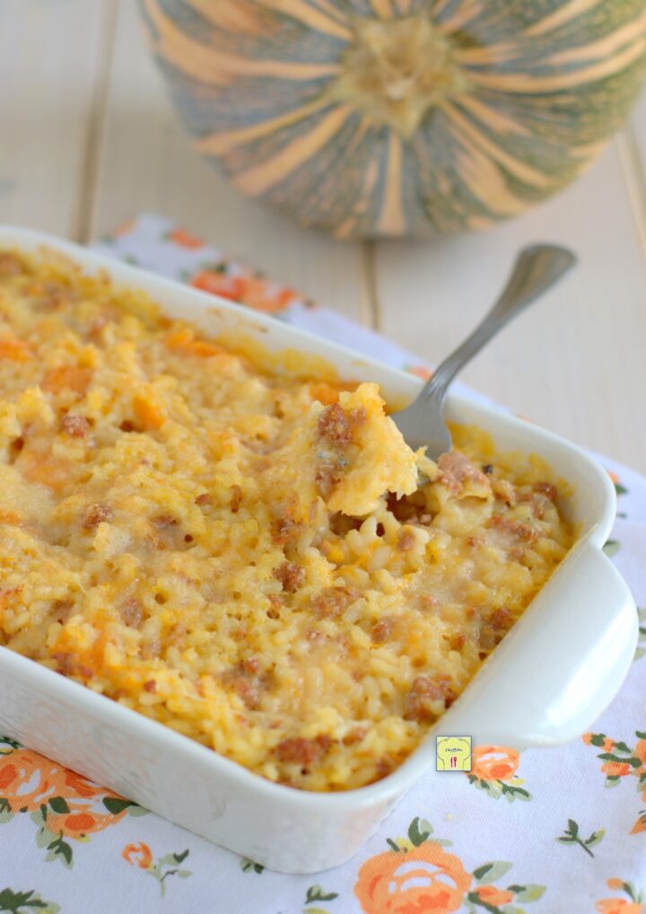 riso al forno zucca e salsiccia gp