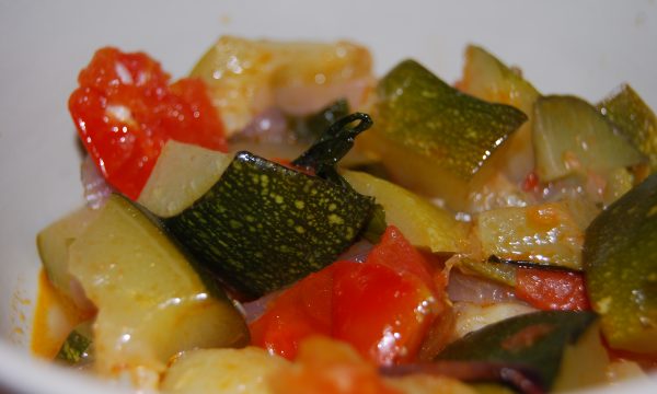 Zucchine in umido, minestrina