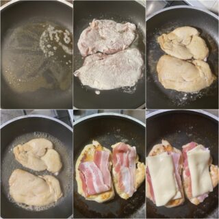petto di pollo con bacon e formaggio
