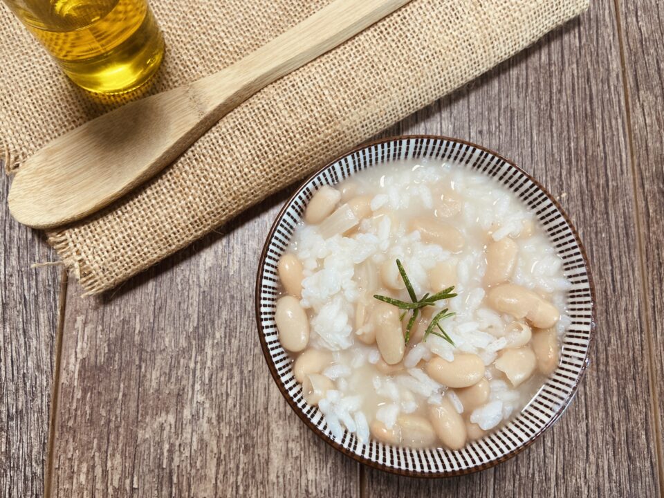 Riso con fagioli bianchi