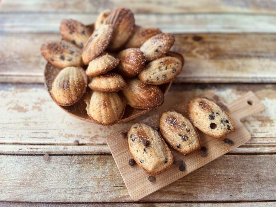 Madeleine con gocce di cioccolato