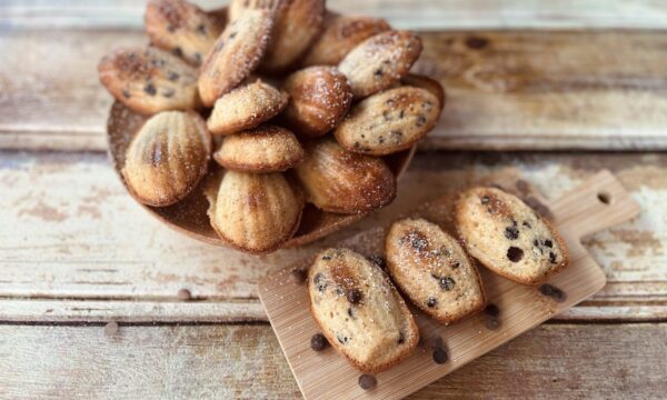 Madeleine con gocce di cioccolato