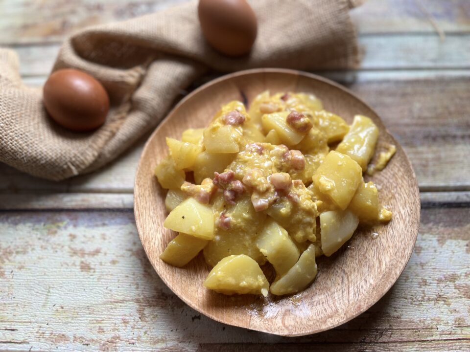 Patate alla carbonara
