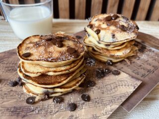 Pancake allo yogurt e cioccolato