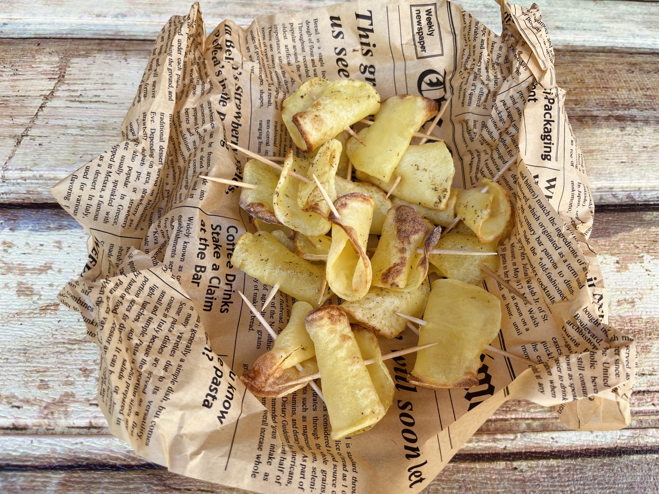 Chips di patate in friggitrice ad aria