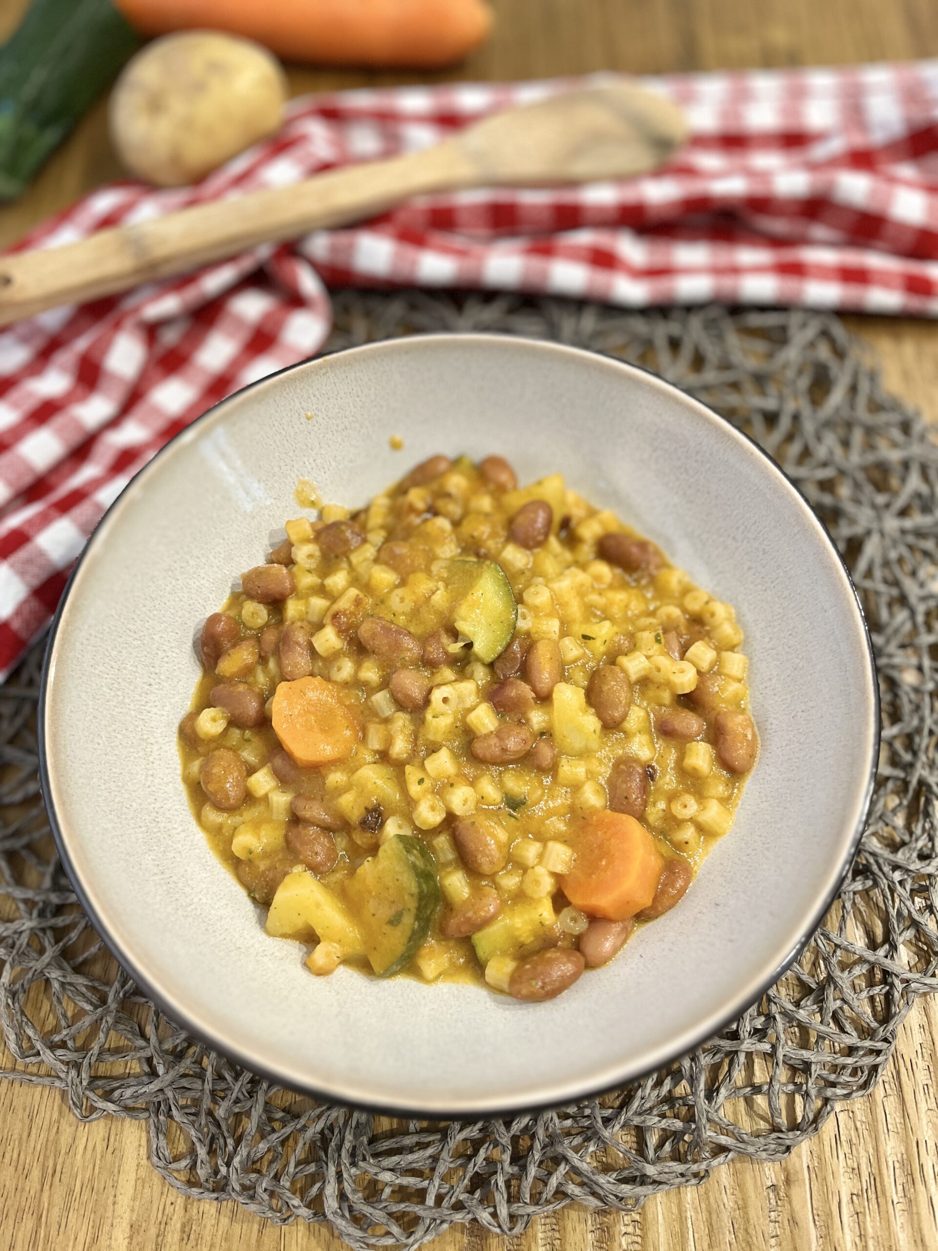 Minestrone con fagioli rossi