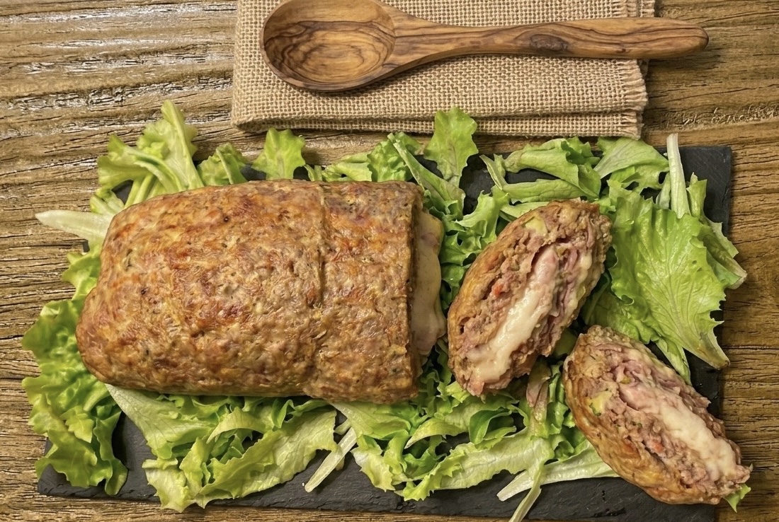 Polpettone con prosciutto e zucchine