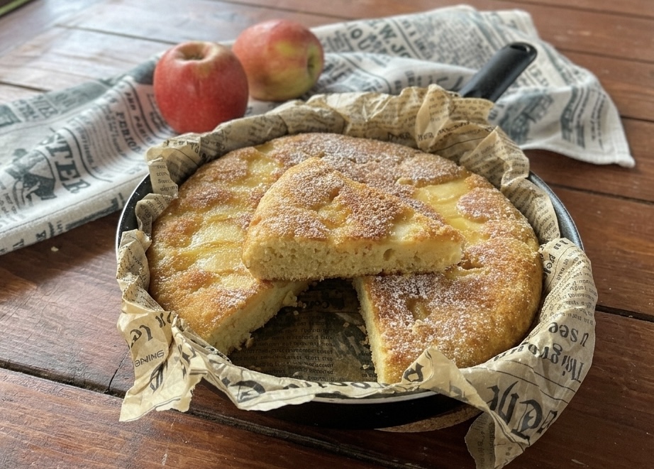 Torta di mele in padella