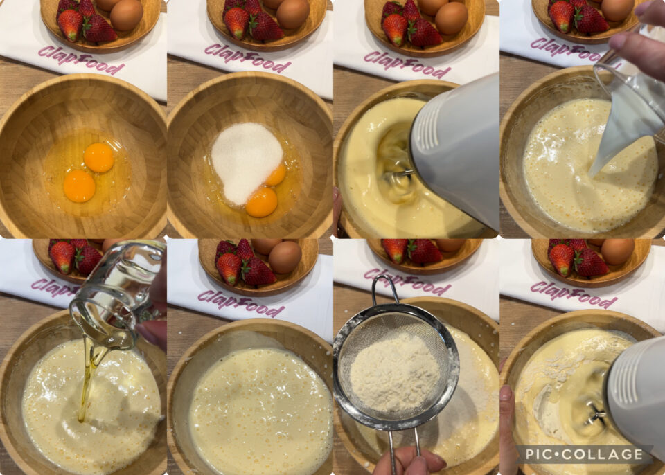 Torta di fragole in padella