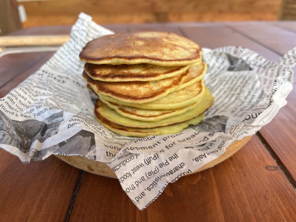 Pancake salati alle zucchine