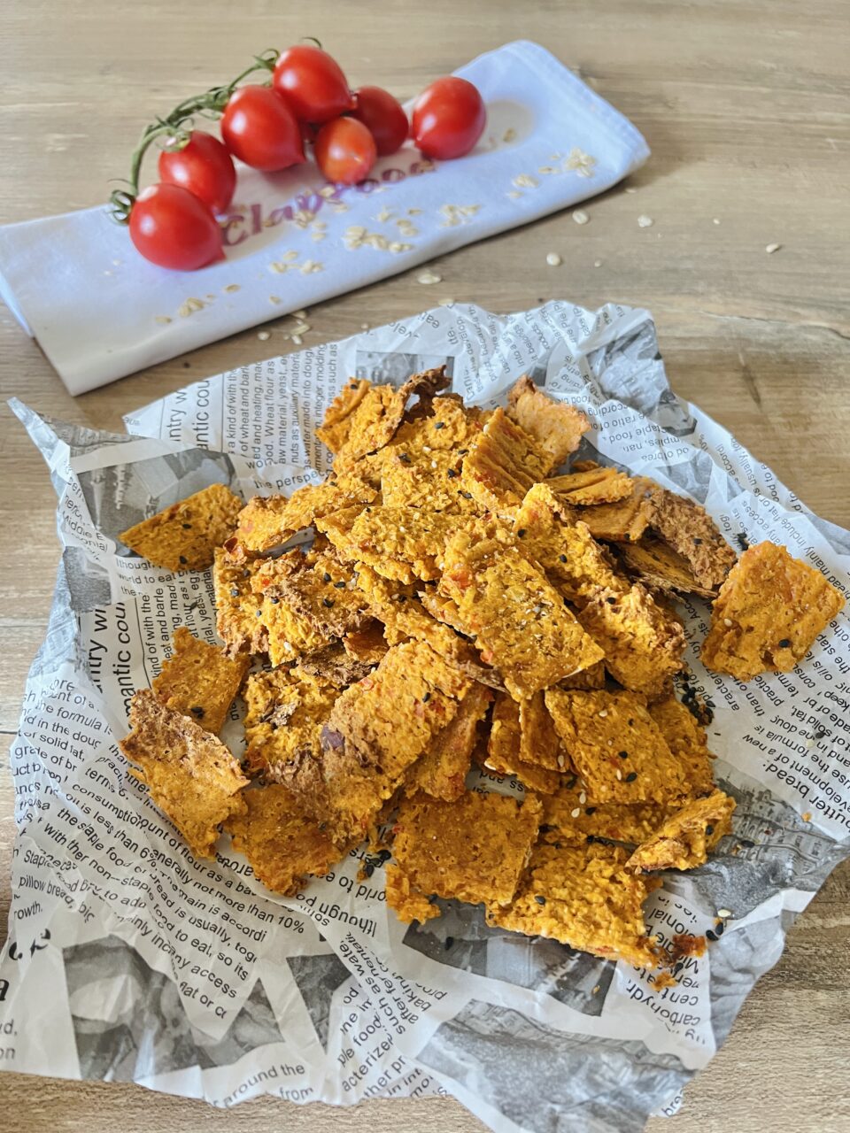 Crackers avena e pomodorini