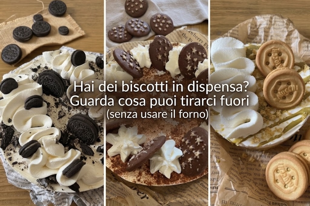 Hai dei biscotti in dispensa? Guarda cosa puoi tirarci fuori (senza usare il forno)