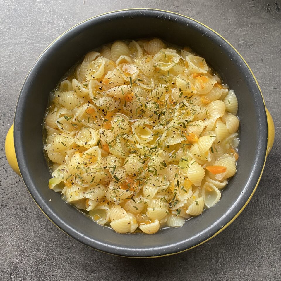 Pasta in brodo vegetale fatto in casa Ricetta di Piero