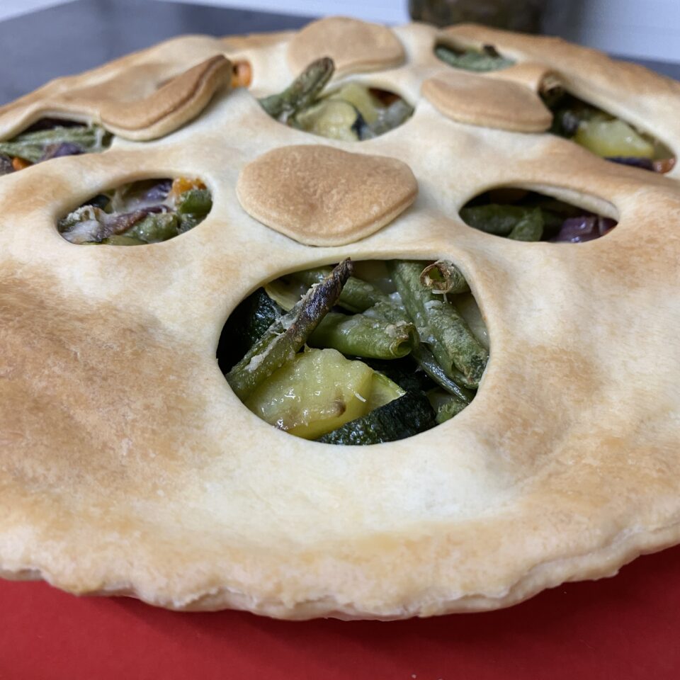 Torta brisè con verdure