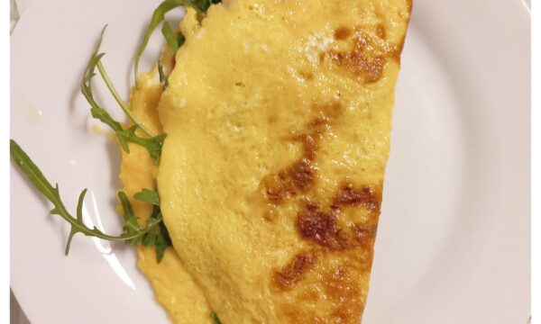 Omelette al tartufo con rucola