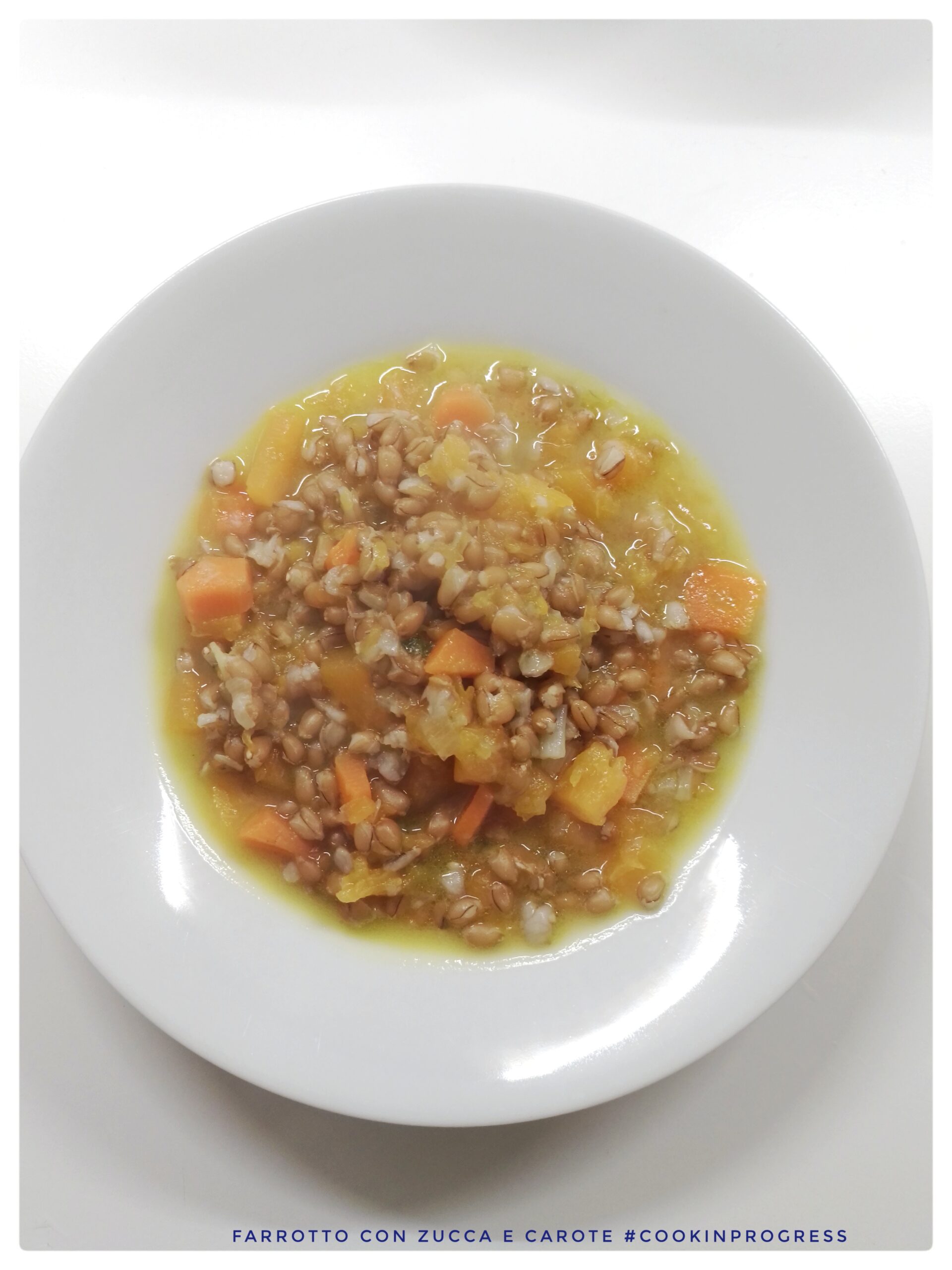 Farrotto con zucca e carote CookinProgress