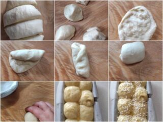 preparazione del pan brioche dolce