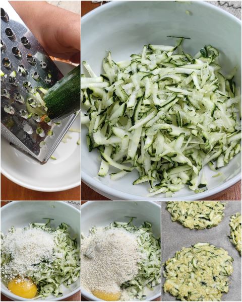preparazione dei tacos di zucchine