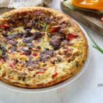 frittata peperoni e ricotta in padella, veloce e sfiziosa