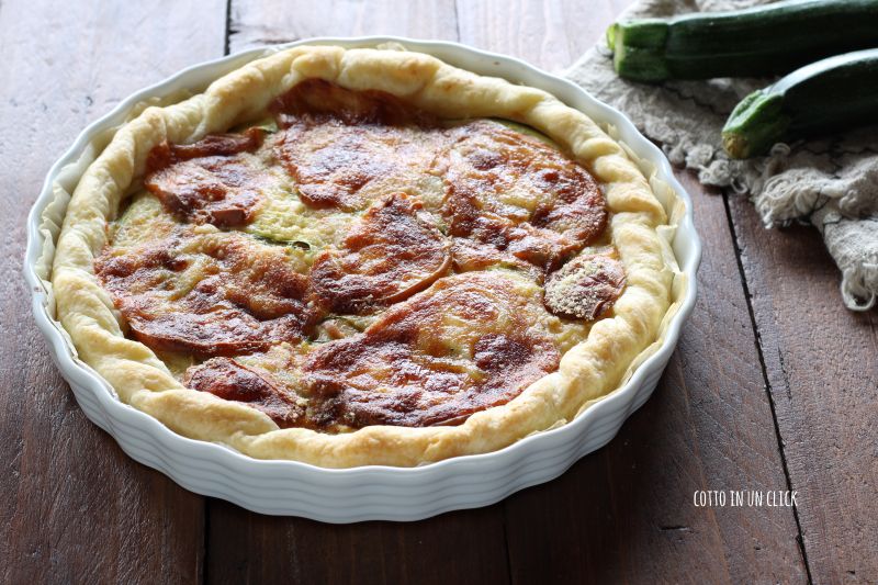 torta salata zucchine e scamorza