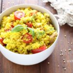 cous cous zafferano e tonno