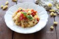 Pasta pomodorini e melanzane veloce