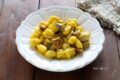 Gnocchi allo zafferano con funghi
