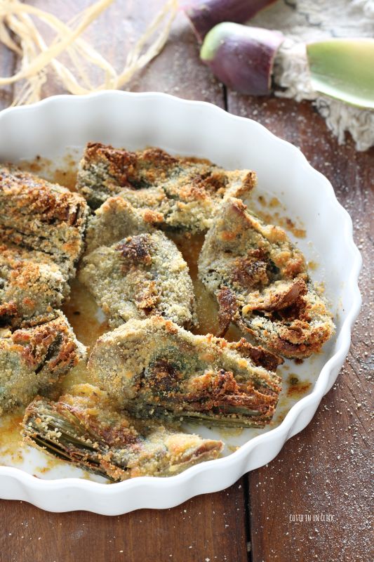 carciofi gratinati in friggitrice ad aria