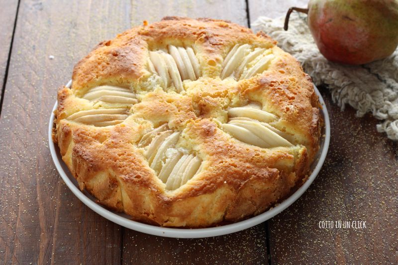 torta di pere senza glutine e senza lattosio