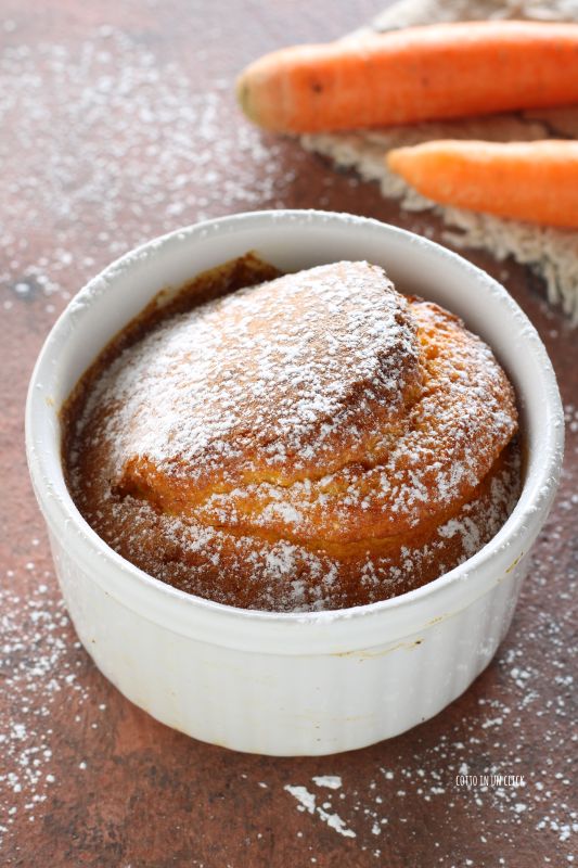 tortino alle carote in friggitrice ad aria