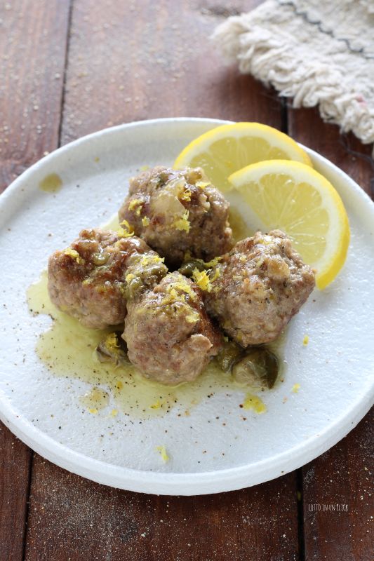 polpette al limone e capperi veloci