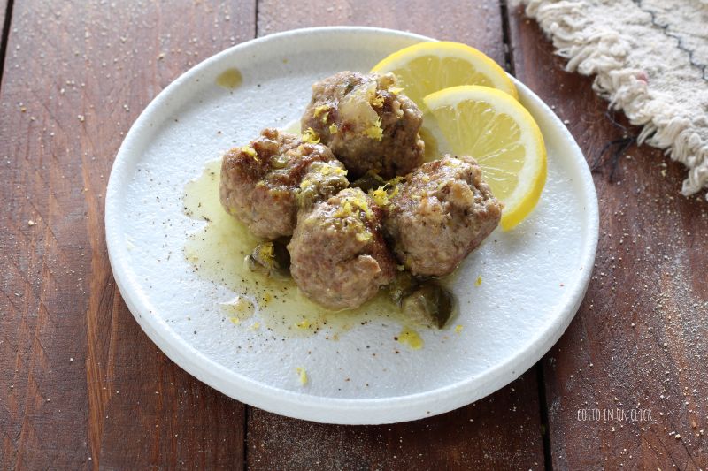 polpette al limone e capperi veloci